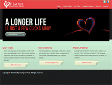 Tablet Screenshot of healthychangeofheart.com